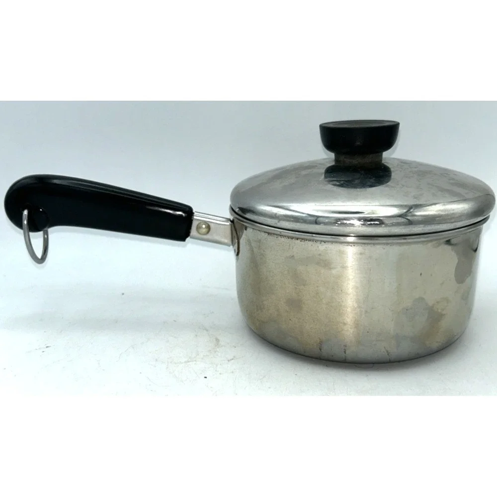Revere Ware Stainless Steel Tri-Ply Bottom 1 Qt Saucepan W/Lid 96I. Clinton IL